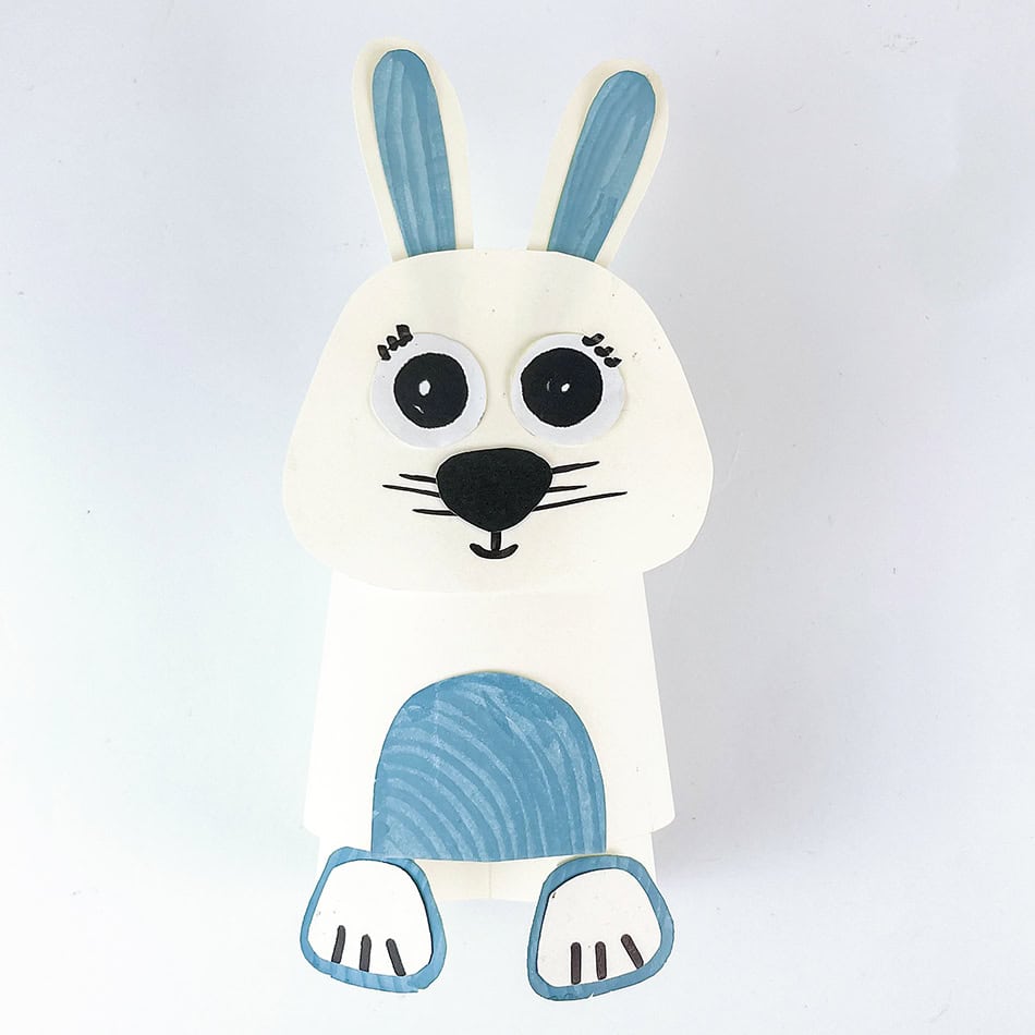 Hopping Bunny Paper Cup Craft Step 8