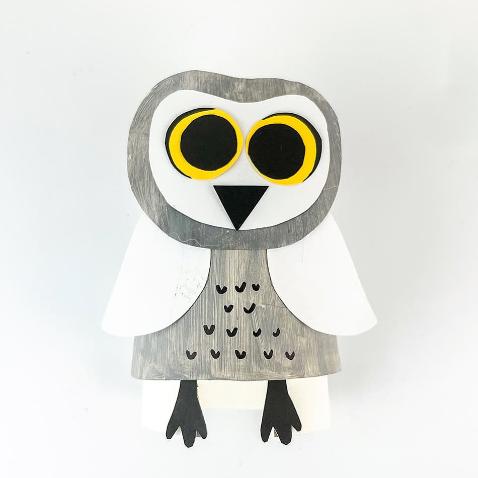 Hopping Paper Cup Owl Craft Step 15