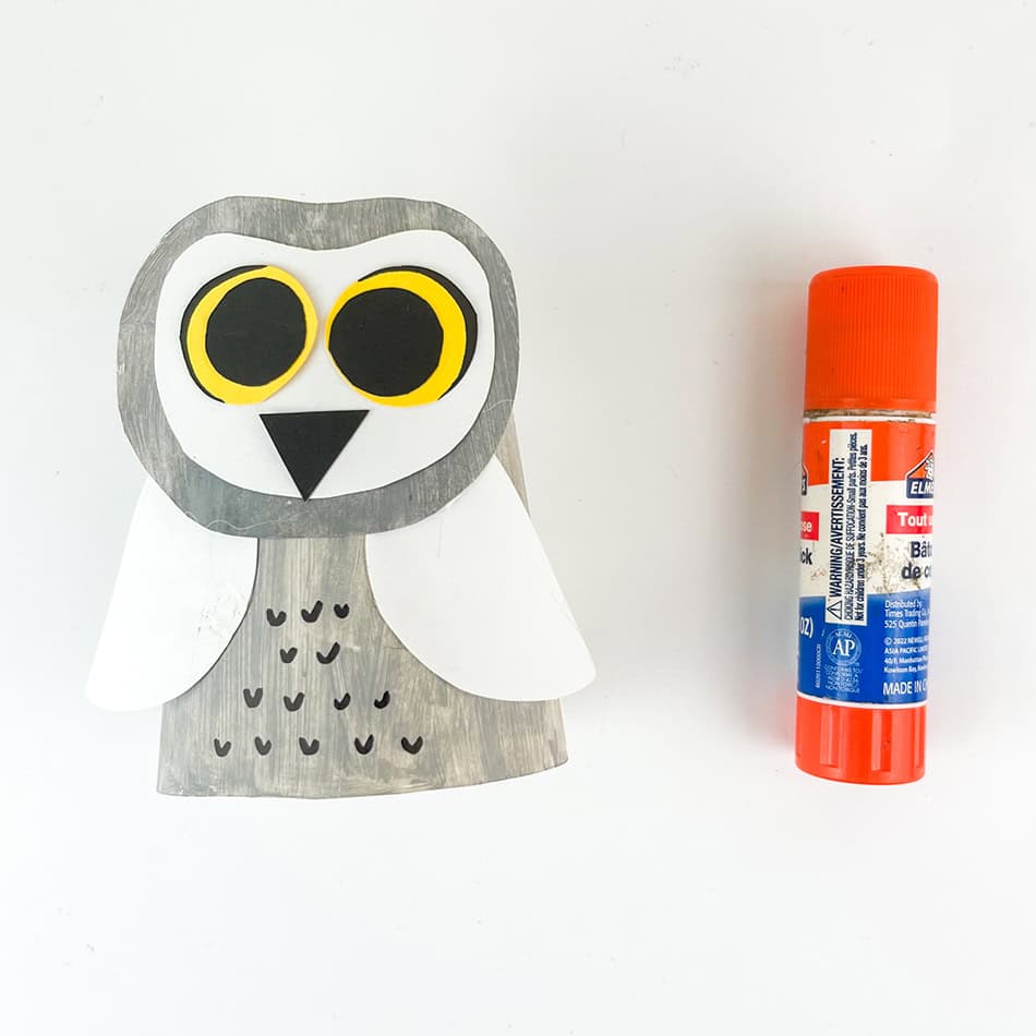 Hopping Paper Cup Owl Craft Step 8