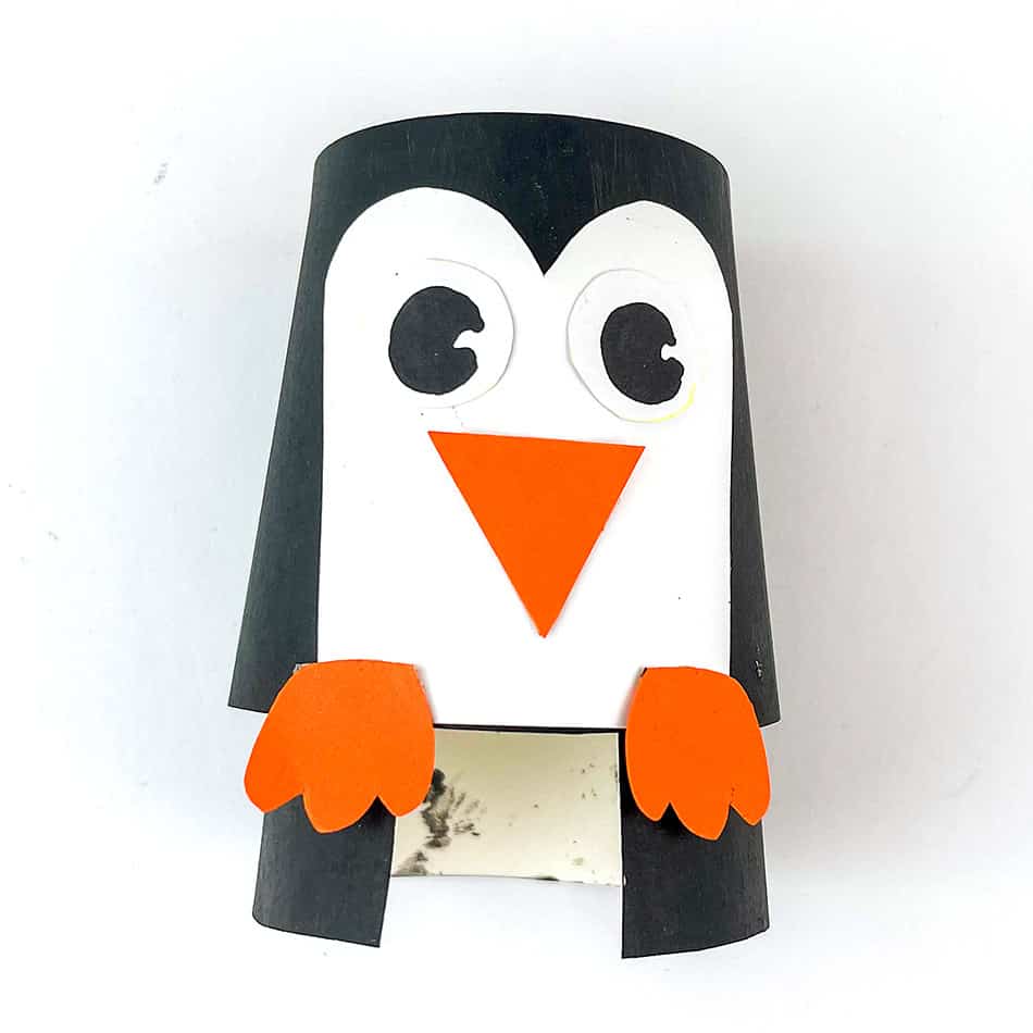 Hopping Penguin Paper Cup Craft Step 7
