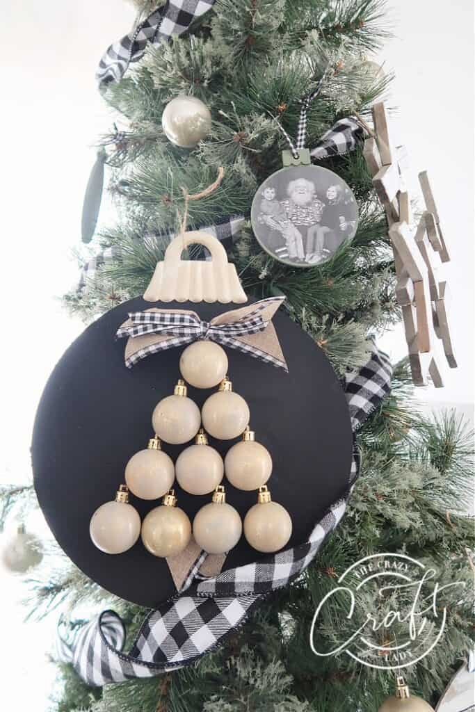 Large Dollar Store Ornaments Craft by the Crazy Craft Lady