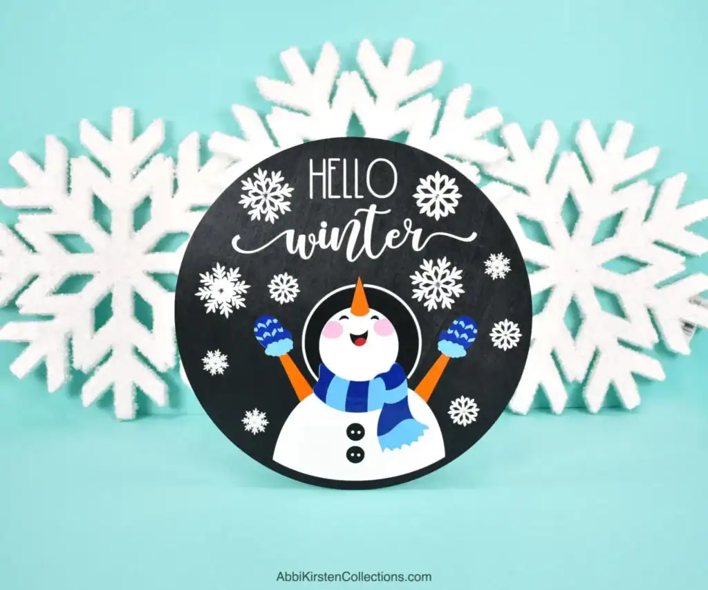 Layered Vinyl Winter Wall Art by Abby Kirsten Collections