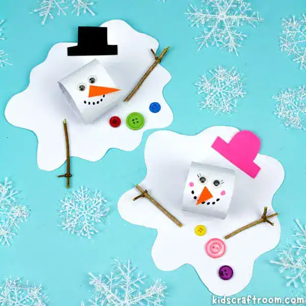 Melting Snowman Craft by Kids Craft Room