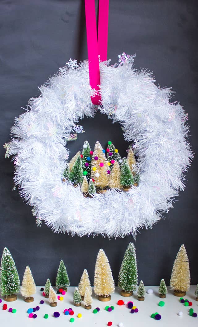 Mini Christmas Tree Wreath by Design Improvised