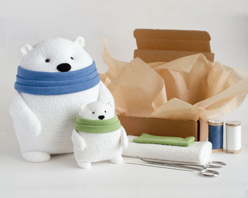 Mr. Foof's the Polar Bear Free Sewing Pattern and Tutorial by Fluff Monger