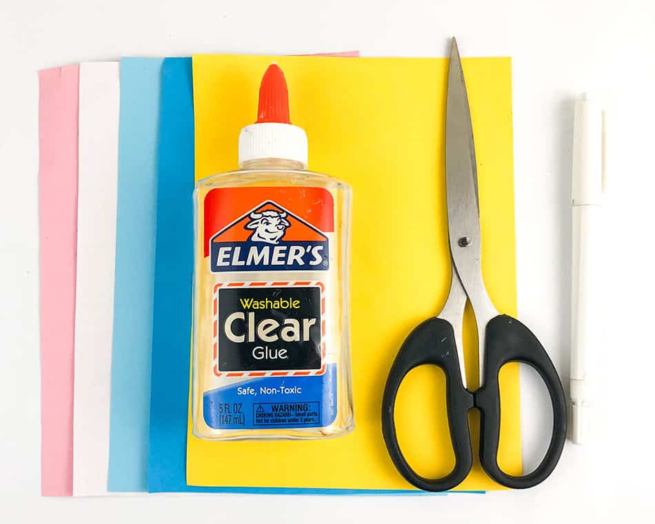 Narwhal Handprint Craft Materials