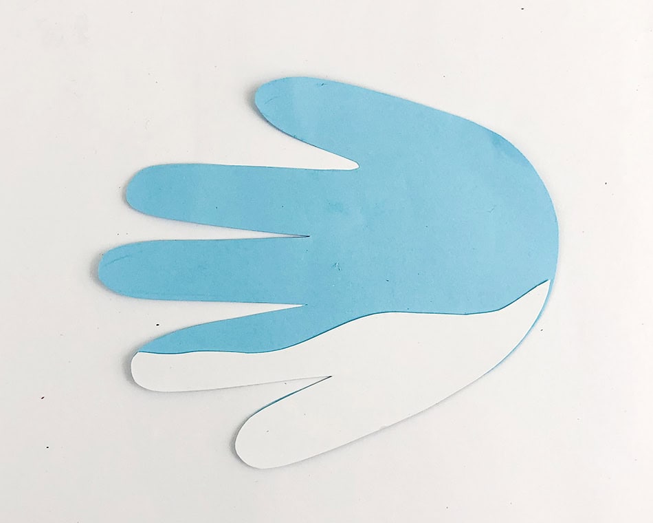 Narwhal Handprint Craft Step 2