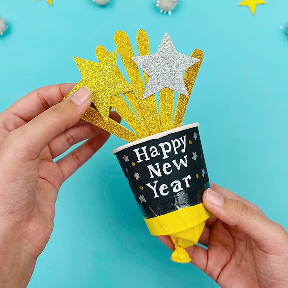 New Year's Eve Party Popper Step 10