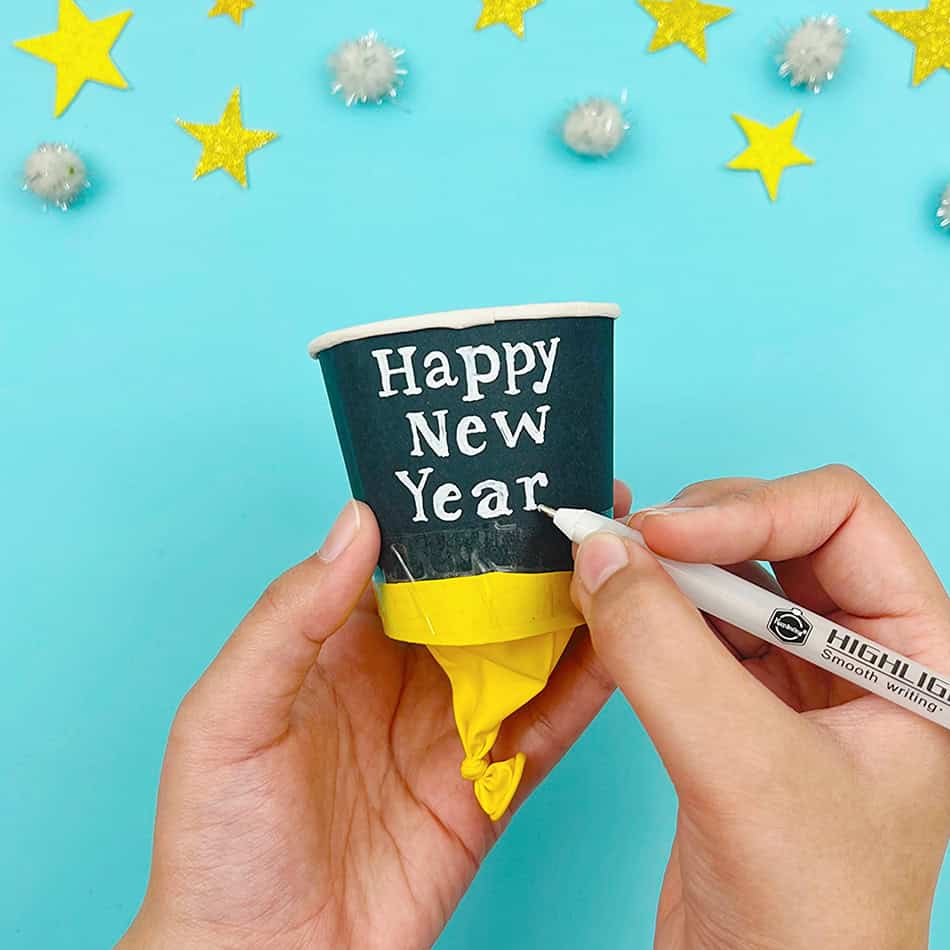 New Year's Eve Party Popper Step 6