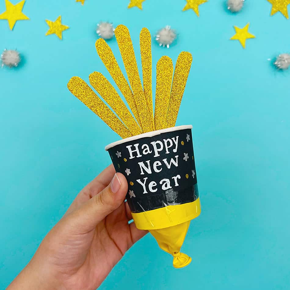 New Year's Eve Party Popper Step 9