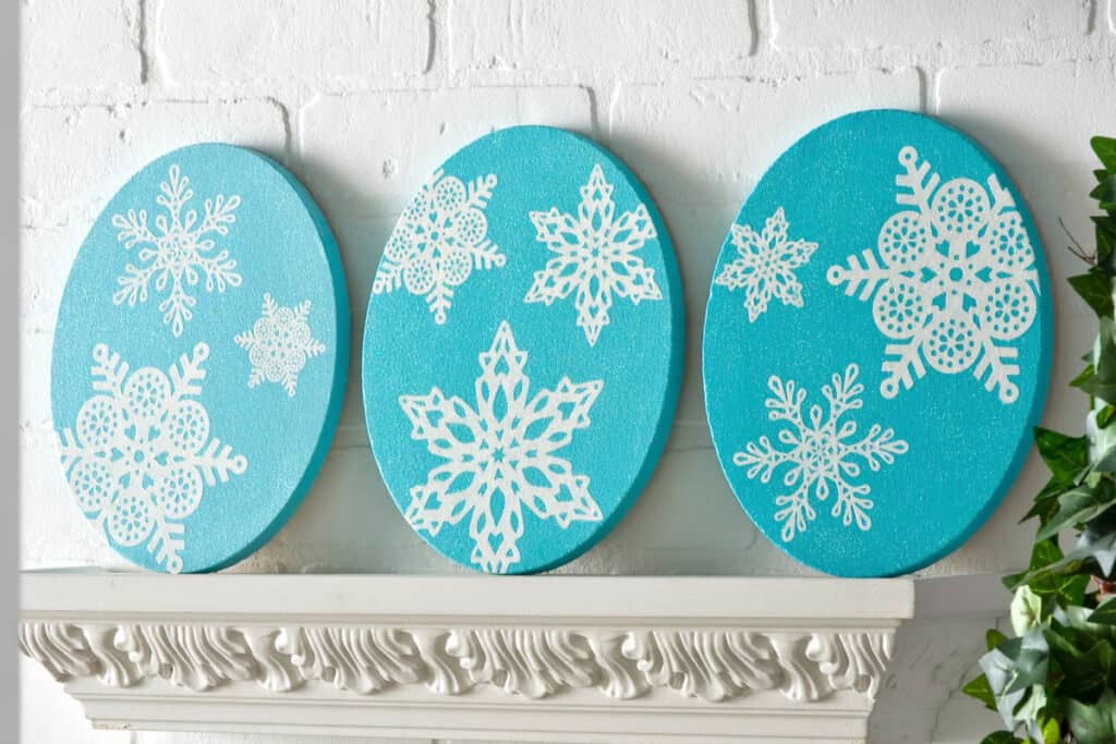 Ombre Snowflake Art by DIY candy
