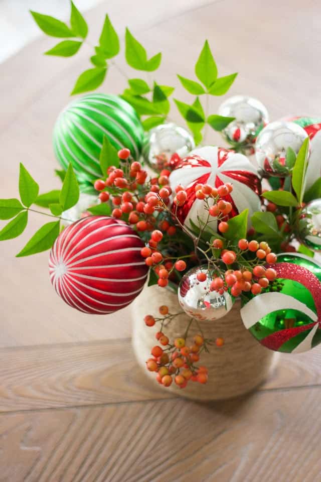 Ornament Bouquet Centerpiece by Design Improvised