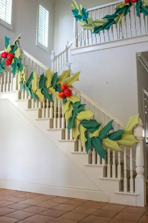 Oversized Holly Berry Paper Garland by The House That Lars Built