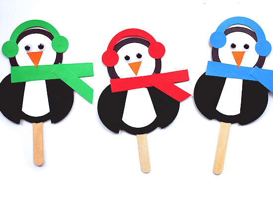 Paper Circle Penguin Craft by Our Kids Things