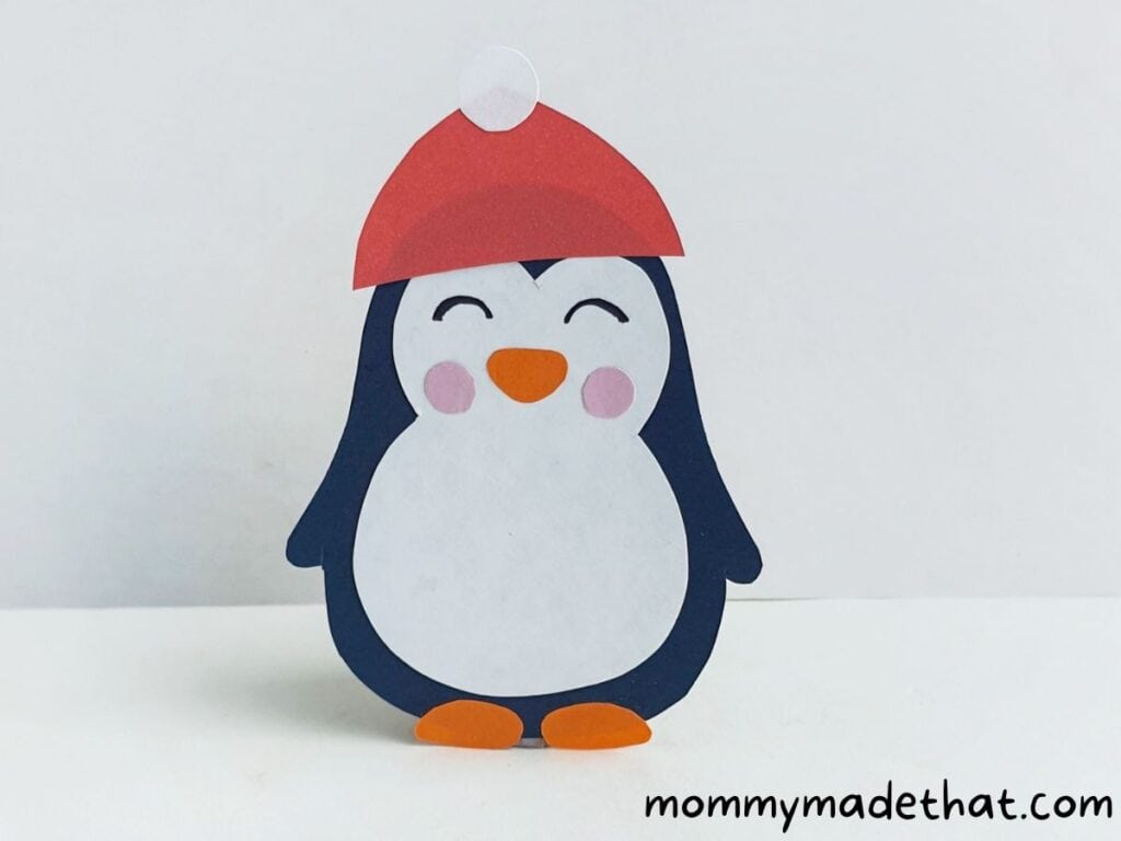 Paper Penguin Craft by Mommy Made That