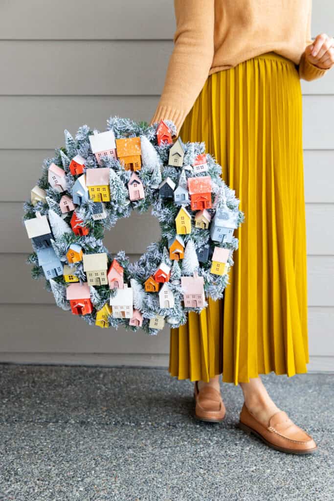 Paper Village Wreathby Delia Creates