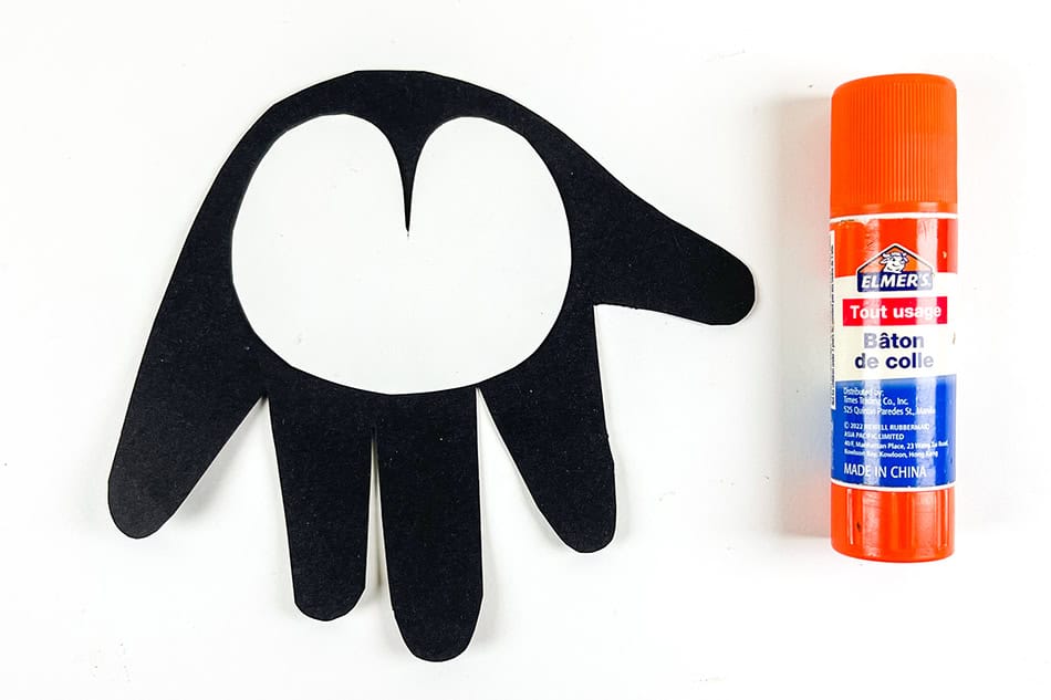 Penguin Handprint Craft Step 2