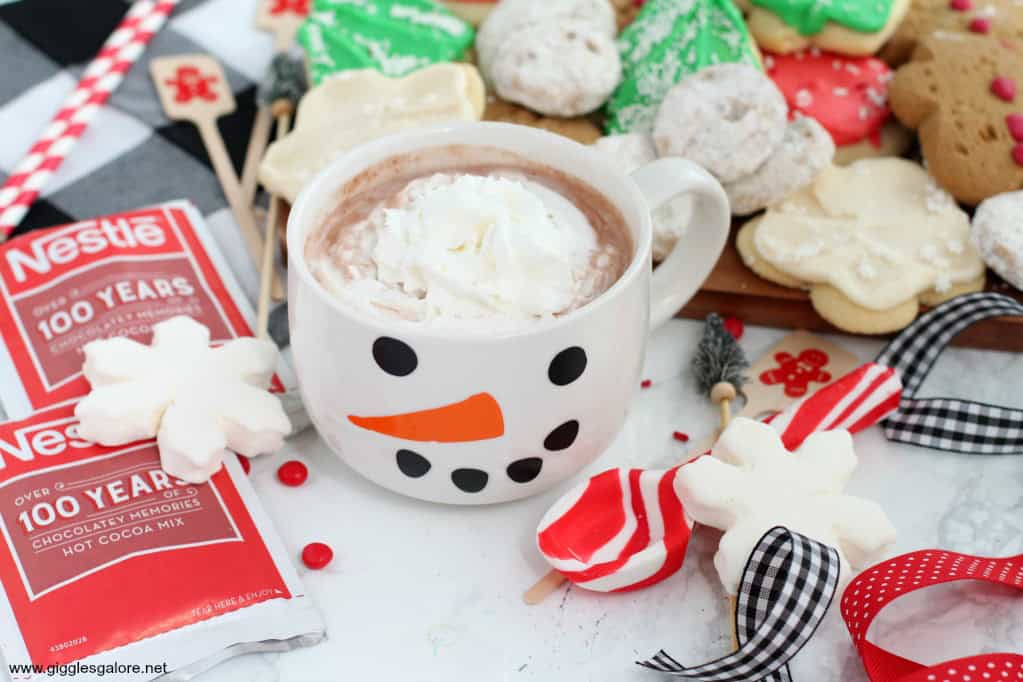 Personalized Snowman Ceramic Mugs by Giggles Galore
