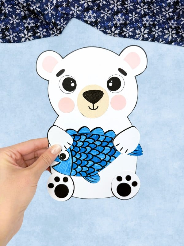 Polar Bear and Fish Craft by Simple Everyday Mom