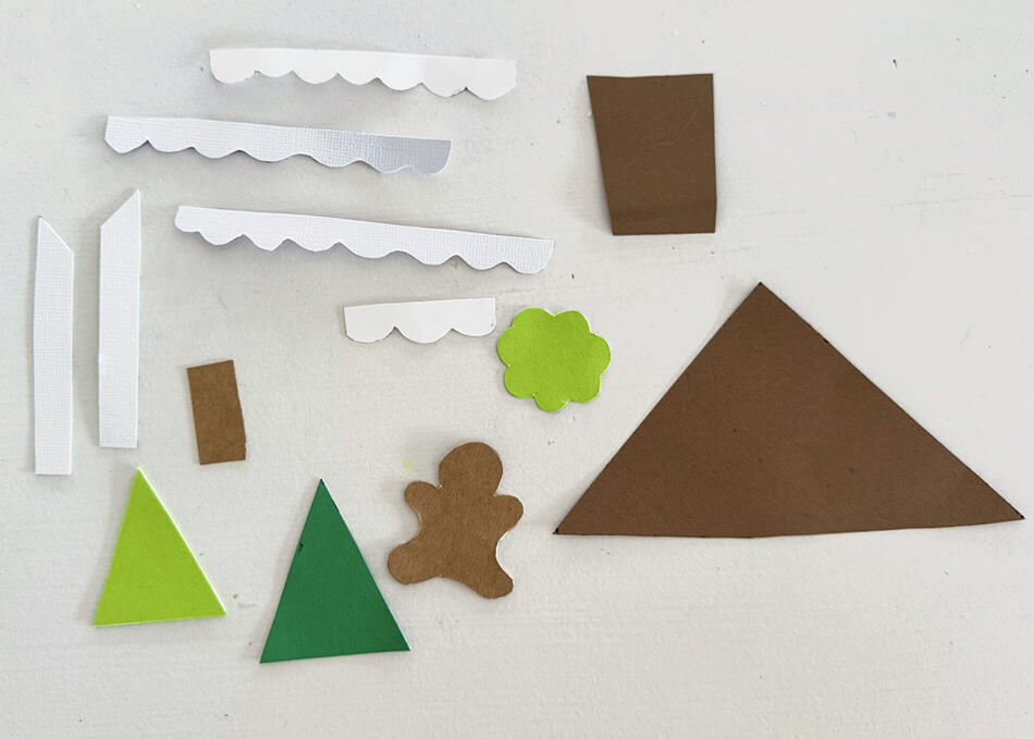 Popsicle Stick Gingerbread House Step 5