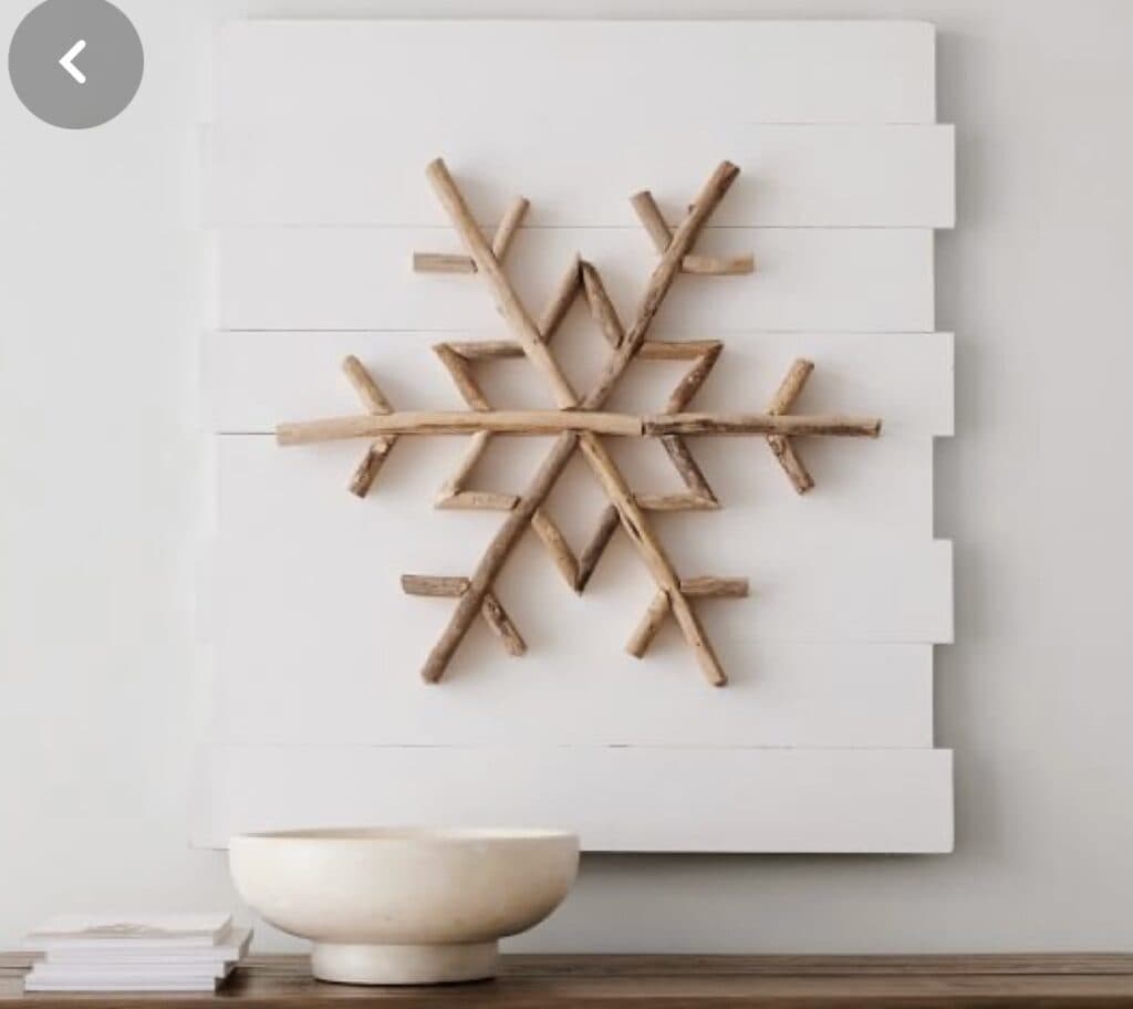 Pottery Barn Inspired Snowflake Sign by Re-Fabbed