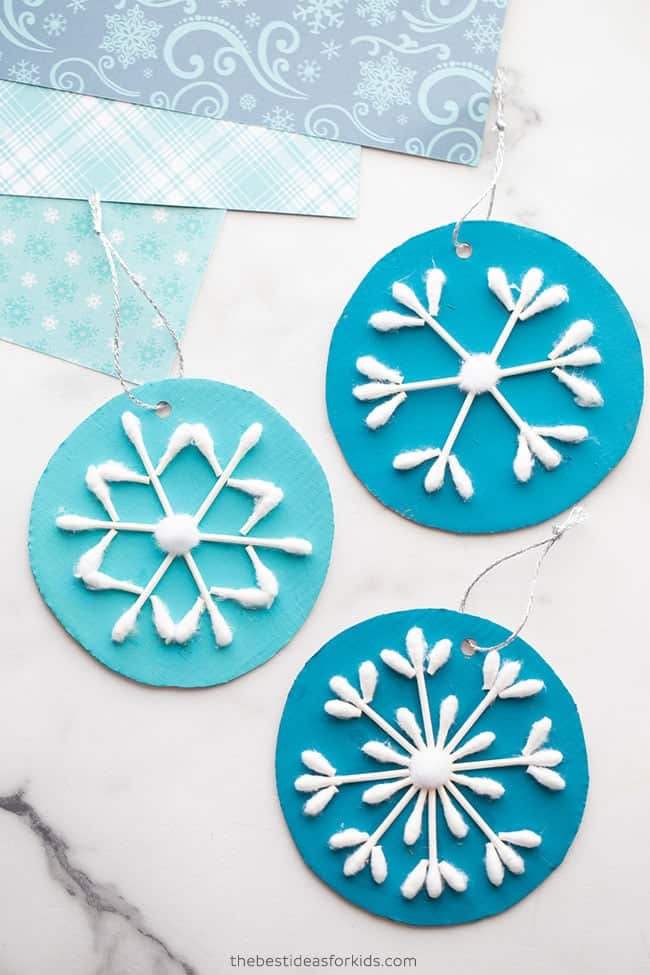 Q-Tip Snowflake by The Bset Ideas for Kids
