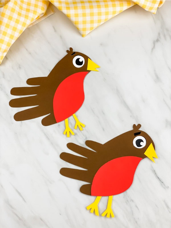 Robin Handprint Craft bySimple Everyday Mom