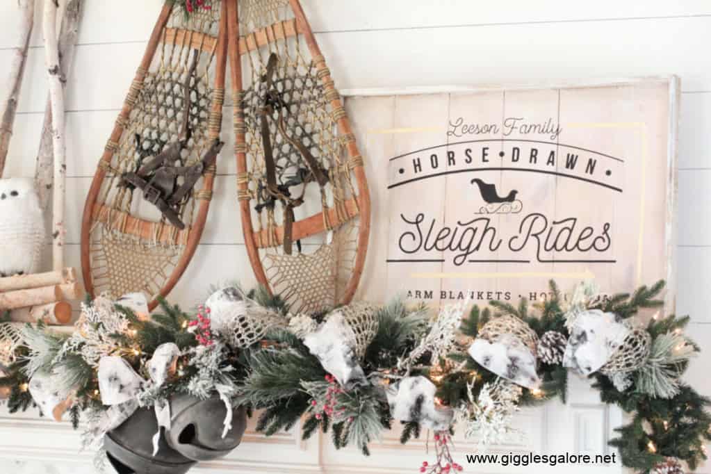 Sleigh Rides Winter Sign by Giggles Galore