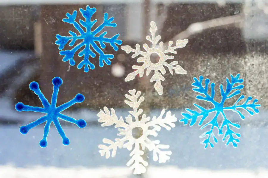 Snowflake Window Clings by Homan at Home