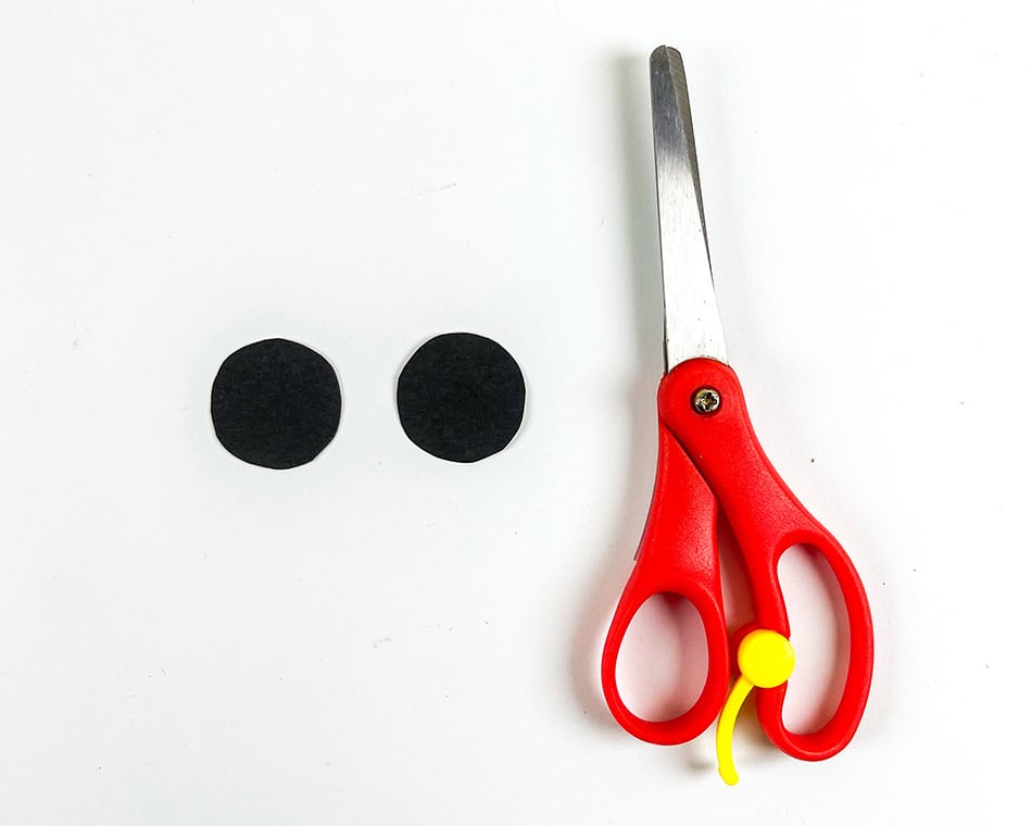 Snowy Owl Handprint Craft Step 4