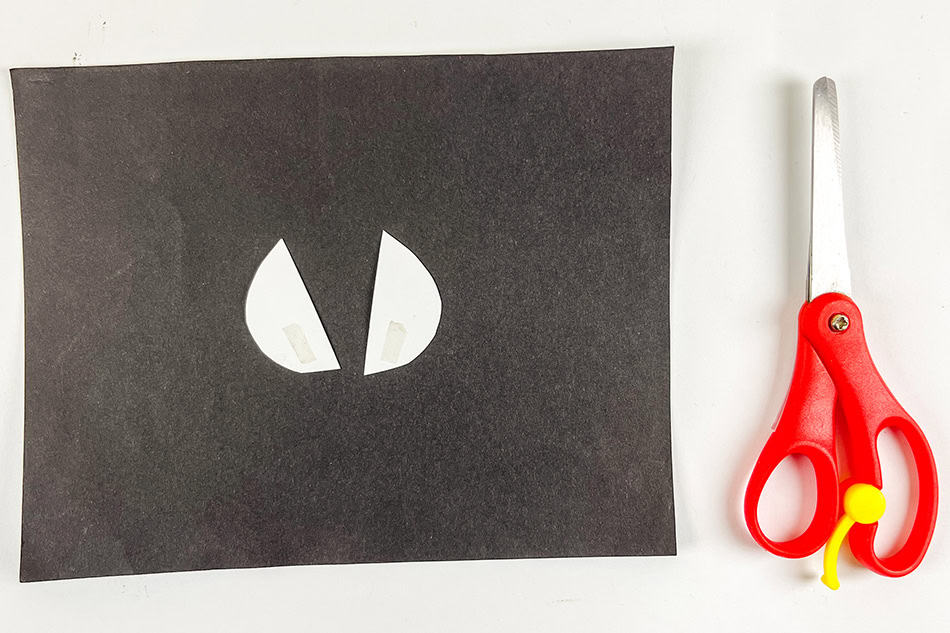 Snowy Owl Handprint Craft Step 8