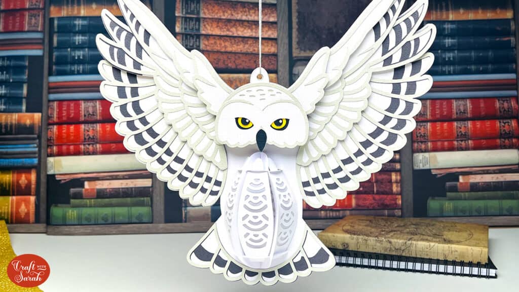 Snowy Owl Paper Lantern Craft with Sarah