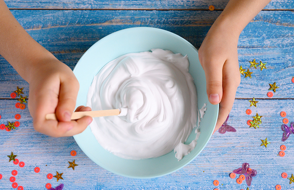 Winter blue slime recipe step 2