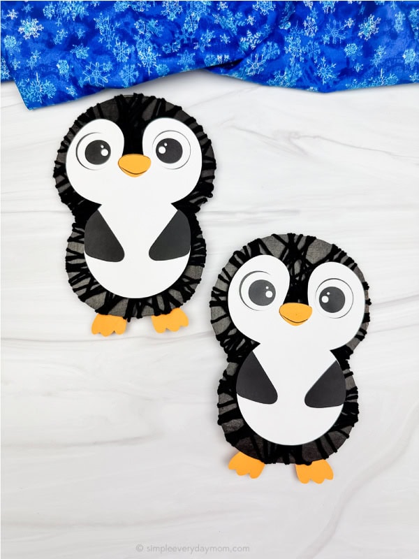 Yarn Penguin Craft by Simple Everyday Mom